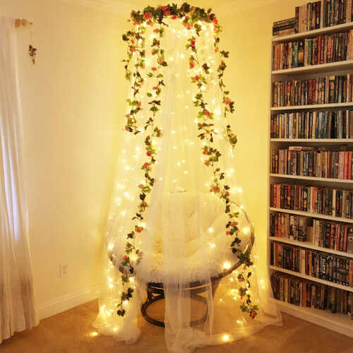 Timer Function Fairy Lights, Battery Operated 5m 50 LED String Lights for Durable LED Indoor Outdoor Use, Warm White Light 1
