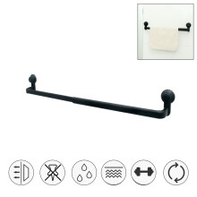 Accessoire de salle de bain décoratif, barre porte-serviettes réglable pour un style épuré, inspirée des accessoires de salle de bain au fini