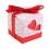 Scatole decorative rosse per dolcetti, ideali per matrimoni, compleanni e feste, con nastro e stile cinese. 3