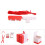 Scatole decorative rosse per dolcetti, ideali per matrimoni, compleanni e feste, con nastro e stile cinese. 8