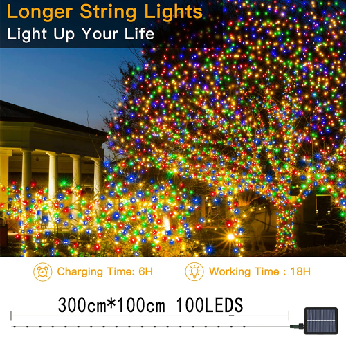 Twinkle Lights with Remote, Color Changing 100 LED 33ft Fairy Lights, USB Powered LED String Lights with Timer Function, Indoor Outdoor Use Waterproof 1
