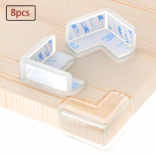 Protetores de canto de móveis à prova de bebês, protetores de canto de silicone transparente para bordas afiadas em casa, 8 peças, protetores de