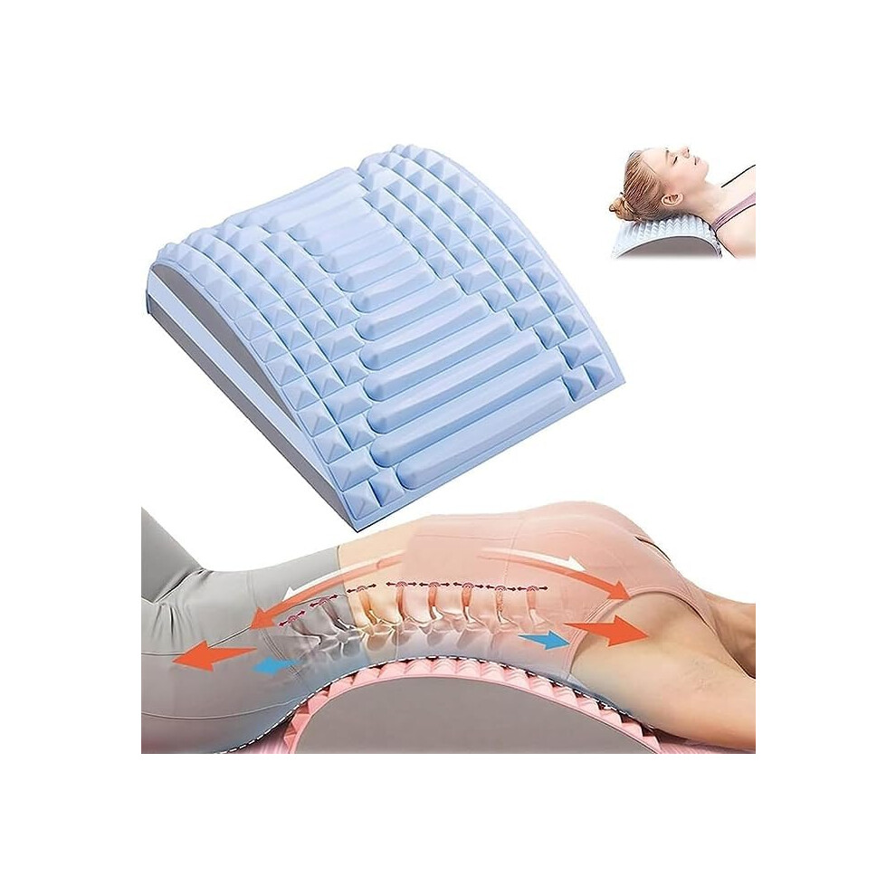 Blue Back Stretcher Posture Corrector Cervical Traction Device For Tmj Relief Back Cracker (Blue)