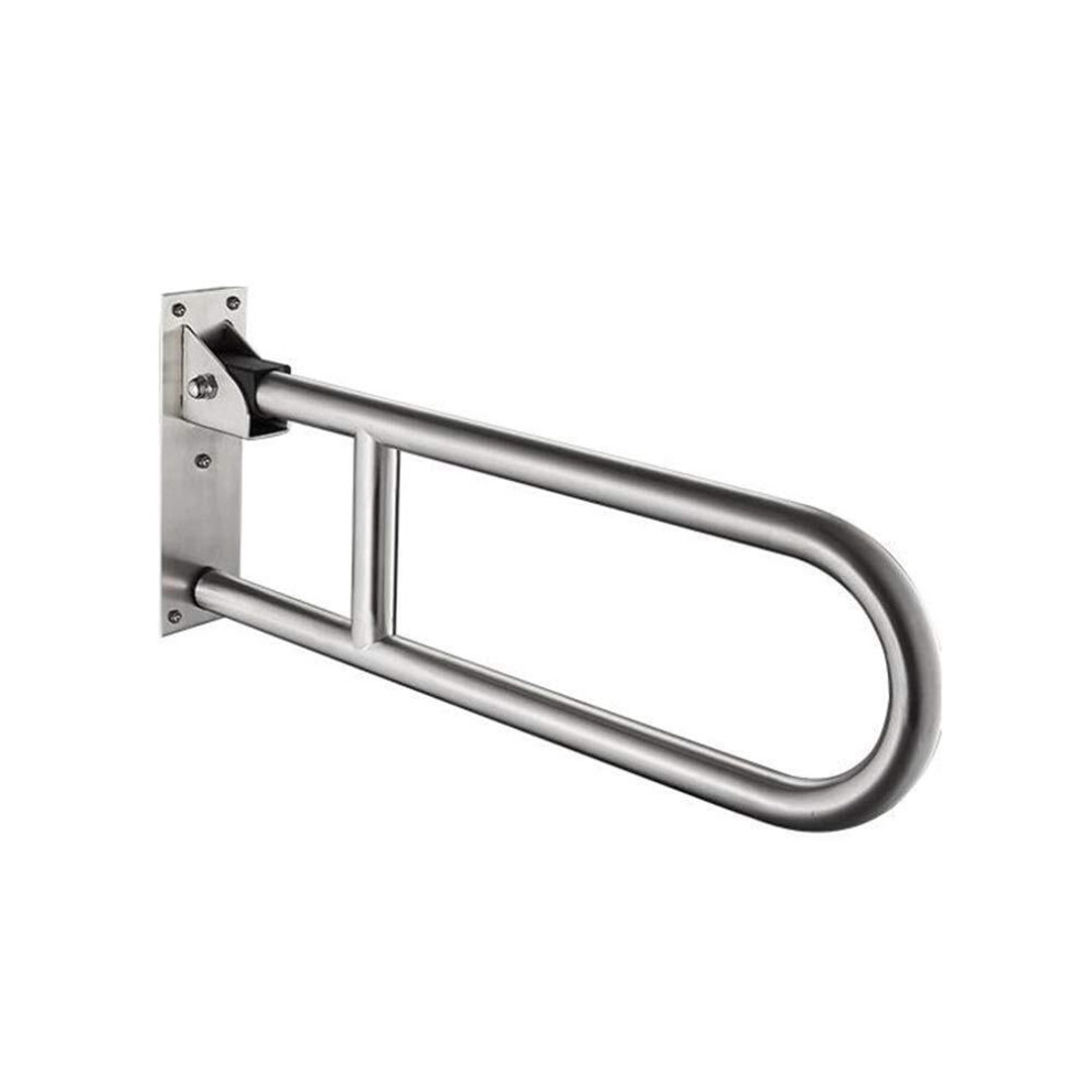 Folding Toilet Safety Rail Stainless Steel Grab Bar NonSlip Support for Elderly Disabled 24inch