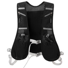 Laufen Hydration Vest, Reflective Flowing Water Backpack with Phone Holder, Adjustable and Breathable Moisture Vest with Pockets for Men and Women