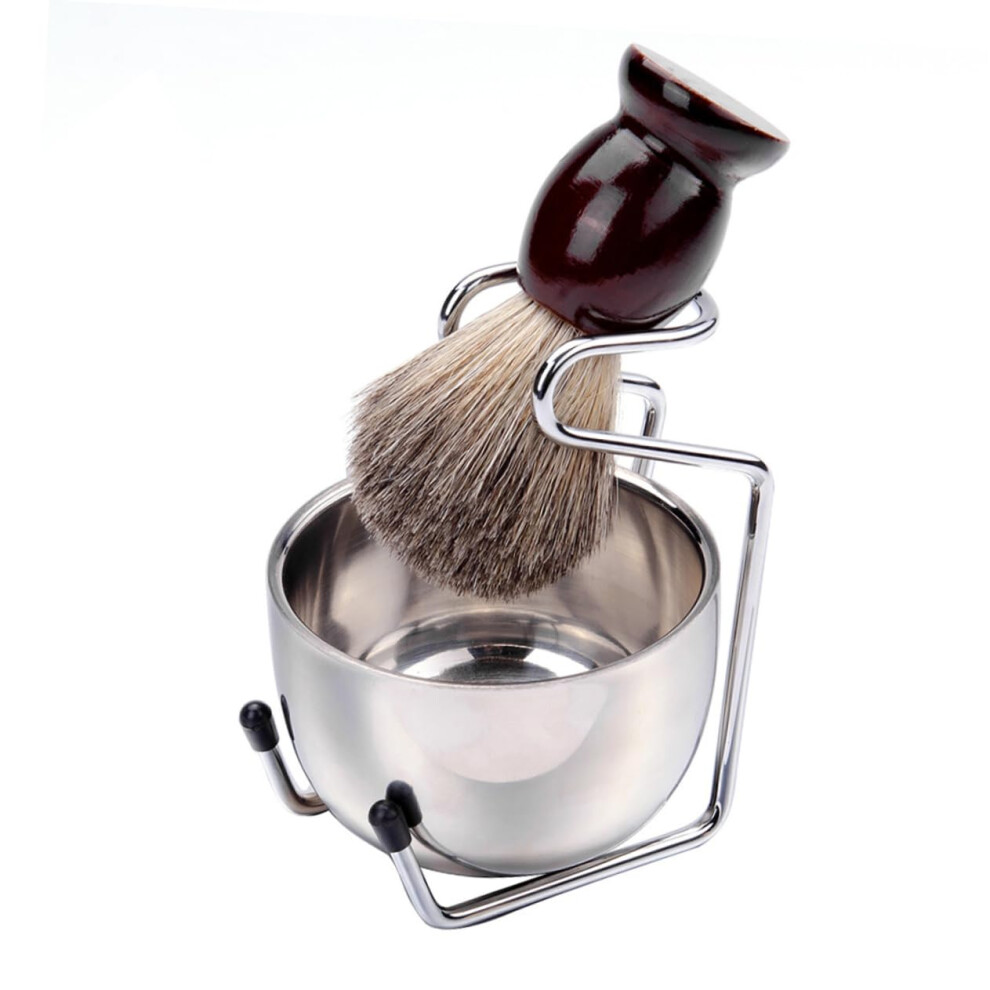 Beard Care Kit with Shaving Bowl and Brush for Rich Lather, Men's Wet Shave Set