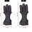 Threefinger archery glove, black, L, 1pc 5