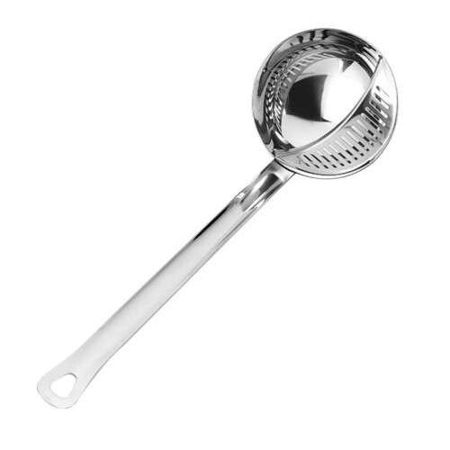 1Pc Durable Stainless Steel Kitchen Oil Filter Spoon with Long Handle