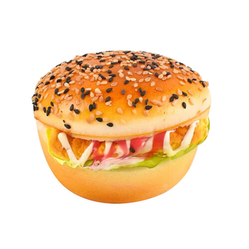 Decorative artificial hamburger models, restaurant photography props,  texture for photography and teaching Ref: 4624