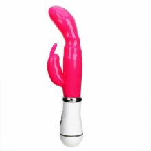 (Rose Red) Rabbit Vibrator 12 Modes G-Spot Waterproof Vibrating Orgasm Women