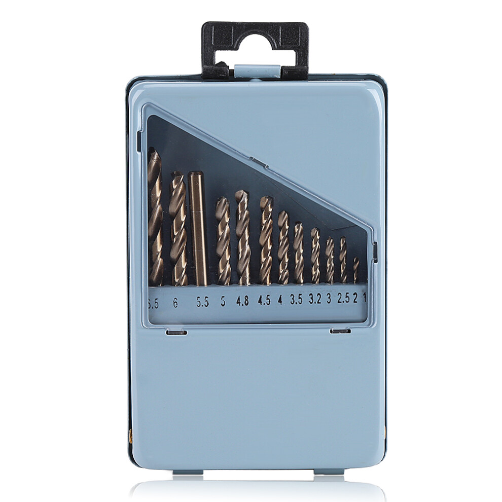 Cobalt Drill Bit Kit High Speed Steel Tools For Metal Fabrication Projects High Efficiency In Drilling Aluminum Copper And Hardened Steel With Self Ce 9554910011713