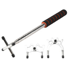 Retractable Billiard Cue Stick Bridge with 3Pcs Removable Brass Bridge Head Billiard Table Pool Cue Accessories,Silver
