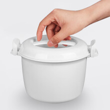 Microwave Rice Cooker Multifunction Small Lunch Container Microwave Cooker Cookware for Microwave Oven 20.5x16x24cm