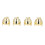 4pcs Automatic Candle Snuffer Set – Safe Wick Extinguisher for Home Décor and Romantic Use (Gold) 1