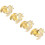 4pcs Automatic Candle Snuffer Set – Safe Wick Extinguisher for Home Décor and Romantic Use (Gold) 2