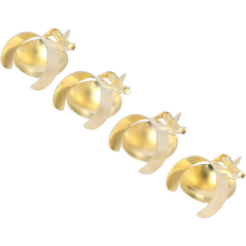 4pcs Automatic Candle Snuffer Set – Safe Wick Extinguisher for Home Décor and Romantic Use (Gold) 1