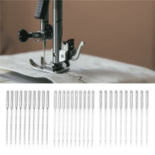 Sewing Machine Needles, 60Pcs Universal Ballpoint Sewing Machine Needles Sewing Machine Accessories for Denim Jeans