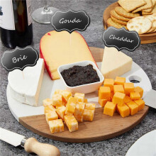 50 Pieces Cheese Markers for Charcuterie Board Buffet Labels Food Tags Blank Toothpick Flags Appetizer Signs Chalkboard