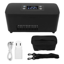 Glacière à insuline avec système de réfrigération intelligent, boîte isotherme portable pour insuline avec doublure en aluminium et grand