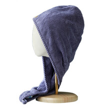 Învelitoare din microfibră pentru păr cu uscare rapidă, turban super absorbant și ușor cu închidere cu nasture, anti-încrețire pentru păr