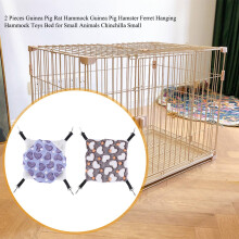 2 Pieces Guinea Pig Rat Hammock Guinea Pig Hamster Ferret Hanging Hammock Toys Bed for Small Animals Chinchilla Small