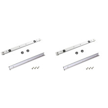2 Set in Lega di Alluminio T-Tracce Slot Mitra Track E Mitra Bar Slider Tavolo Seghe Mitra Gauge Asta Strumenti di Lavorazione del Legno DIY