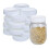 10Pcs Plastic Storage Caps Lids Ribbed for 86mm Standard Regular Mouth Jar Bottle 6