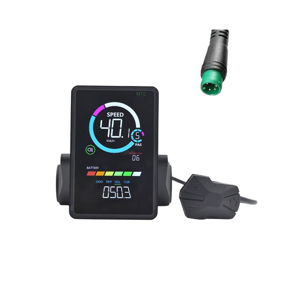 M7c-2 Electric Bike Lcd Display Meter 24V 36V 48V 60V E Scooter Lcd Panel With Usb Uart For Mountain Electric Bike 5Pin 6133752369218