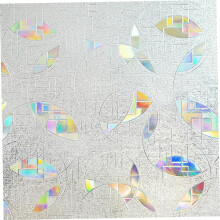 UV Window Film Removable Glass Decals for Bathroom and Living Room Privacy Film Made of PVC Transparent for Smooth Surfaces