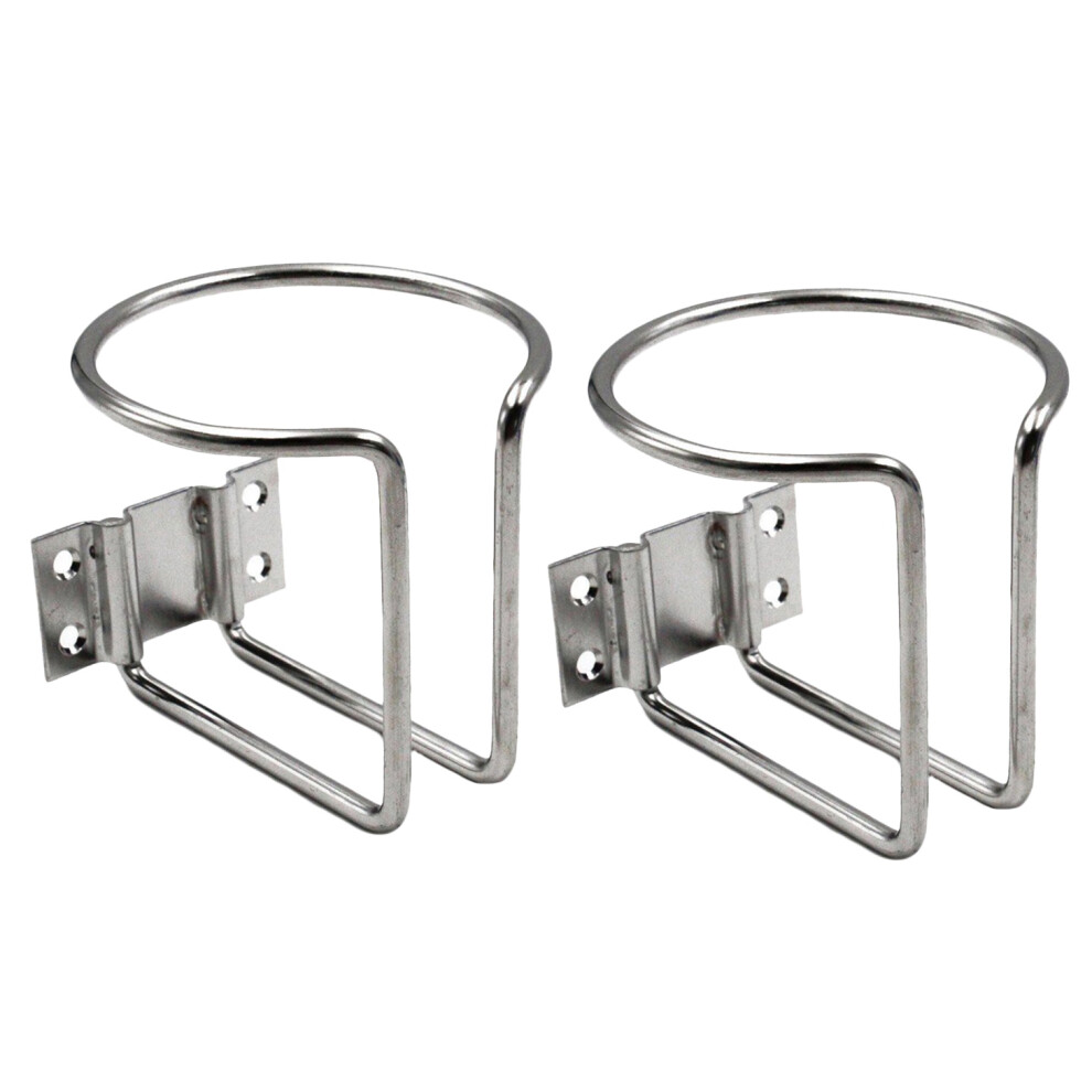 2Pcs Stainless Steel Car Boat Ring Cup Drink Holder Bottle Stand For Marine Yacht Truck Rv Camper 6132555160152