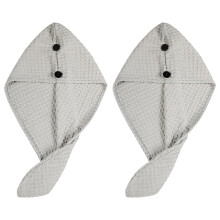 Prosop de păr elegant din microfibră, bandă elastică super absorbantă pentru toate tipurile de păr, uscare rapidă, reduce încrețirea,