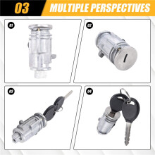 Ignition Key Switch Cylinder Lock with Keys for Chrysler Voyager Dodge Jeep Cherokee Plymouth 5003843AB 5003843AA