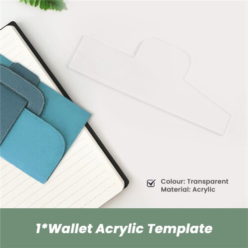 Wallet Acrylic Template Wallet Leather Pattern Acrylic Leather Pattern Leather Templates for Bags 5inch 2