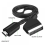 Câble HDMI vers péritel de 1 mètre de long, connexion directe, conversion pratique. 2