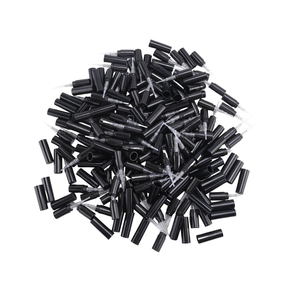 100Pcs / Lot 2Ml Plastic Perfume Spray Bottle Sample Spray Sprayer Atomizer Perfume Bottle Black Typecat