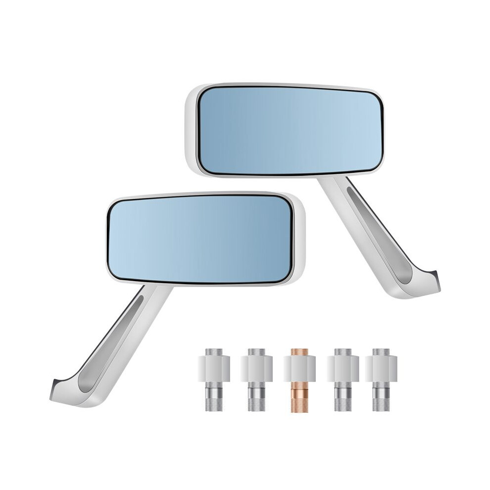 Motorcycle Rearview Mirrors Chrome 8/10Mm For Honda Suzuki Yamaha 6132924321122