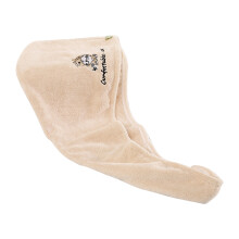 Turban de păr 100% bumbac super absorbant, prosop moale și ultra ușor, cu uscare rapidă, cu nasture reglabil pentru toate tipurile de păr,