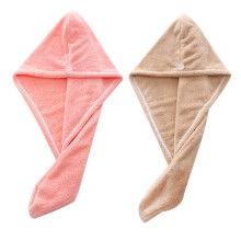 Înveliș din microfibră pentru uscare a părului, turban răsucit ultra absorbant cu închidere cu buton pentru uscare naturală, prevenirea