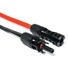 Ultra Flat Solar Flexible Cable Solar Panel Connector Adapter 1M 1500V 90 Degree Bend Photovoltaic Extension Cord