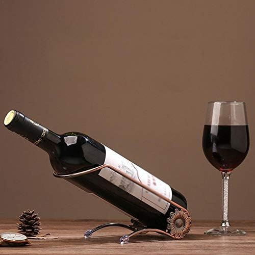 Golden Iron Wine Rack for 1 Bottle- Creative Wine Bottle Holder 2