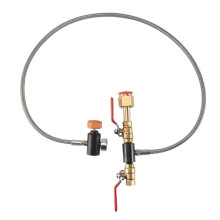G1/2 CO2 Cylinder Refill Adapter Hose, CO2 Refill Station Connector Kit for Filling Soda Maker for Tank
