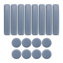 16 Pcs Furniture Glides PTFE Sliders Self-Adhesive Furniture Glides Set Round Square for Furniture Easy Movers