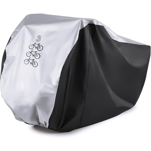 Funda para 3 bicicletas, impermeable, resistente al agua y al polvo.