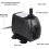 Bomba submersível de 25 W e 1500 l/h com cabo de alimentação de 1,5 m e 2 bicos. 4