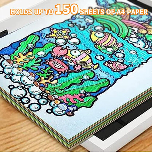 Kids Art Frame A4 Front Opening Changeable Display for Children Artwork Drawing and Craft Storage 1