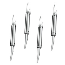 Pack of 4 Shrimp Cord Fish Building Tool Crawfish Peeler Shrimp Cleaner Seafood Tool Shrimp Cutter Aquarium Remover Filleting Stainless Steel Silver