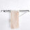 Towel Rack Wall Mounted Chrome Plated Copper Rustproof Bathroom Towel Rail Large Capacity Shelf 3