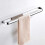 Towel Rack Wall Mounted Chrome Plated Copper Rustproof Bathroom Towel Rail Large Capacity Shelf 5