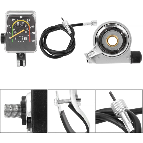 Bike Speedometer,Bike Computer Mountain Bike Code Table Waterproof Mechanical Odometer For Bikes 2