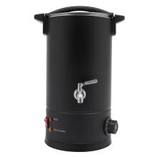 Large Capacity Electric Wax Melter Pot for Candle and Soap Making, 2.6 Gal with 9Level Temperature Control, Easy Pour Spout, Black